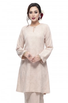 Klasik Kurung Pahang Mawar (Nude)