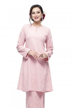 Klasik Kurung Pahang Mawar (Dusty Pink)