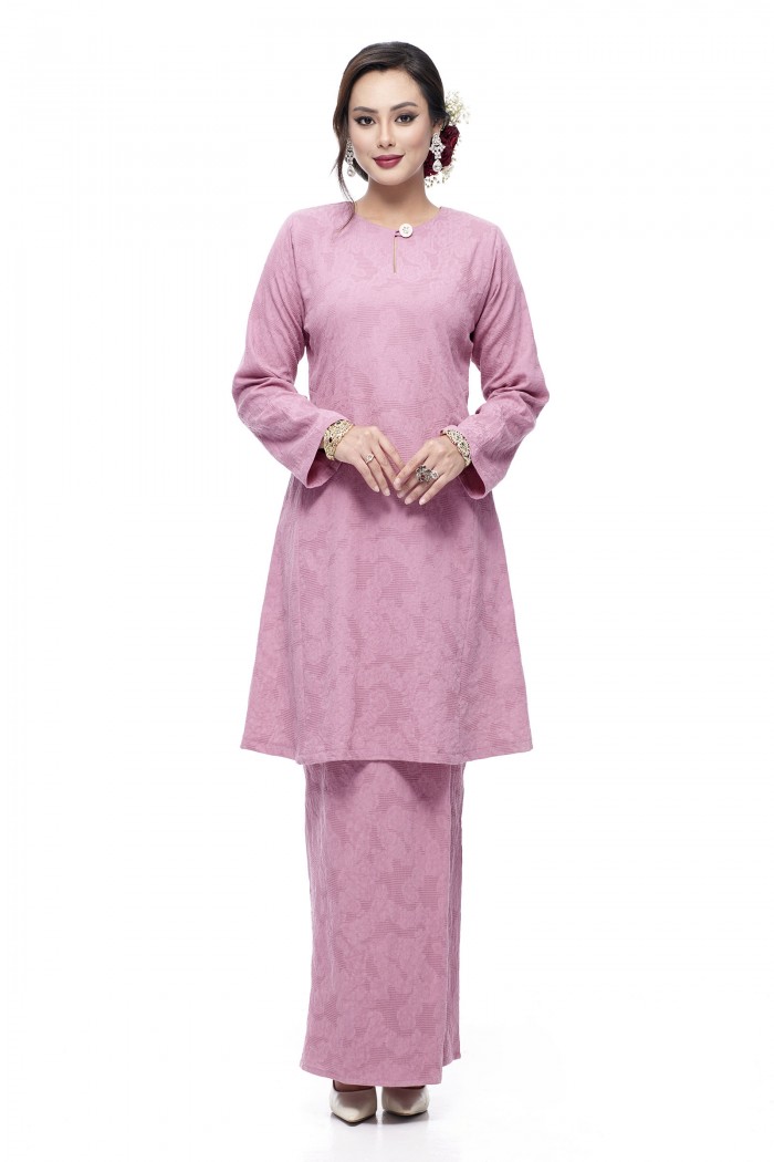 Klasik Kurung Pahang Mawar (Dusty Purple)