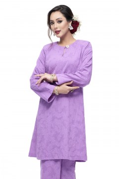 Klasik Kurung Pahang Mawar (Lilac)