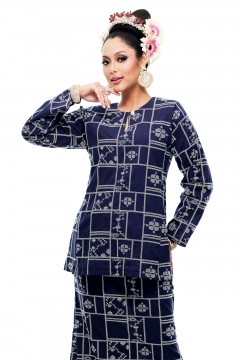 Kurung Kedah Gusti Dewi (Navy Blue)