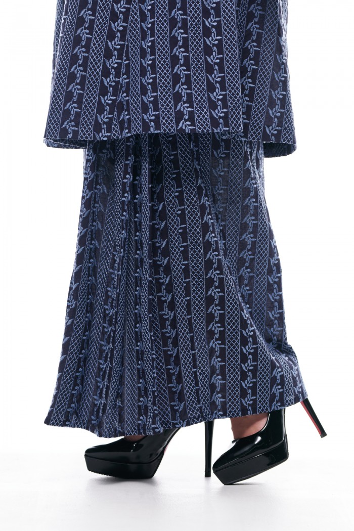 Kurung Riau Manis (Dark Deep Sea Blue)