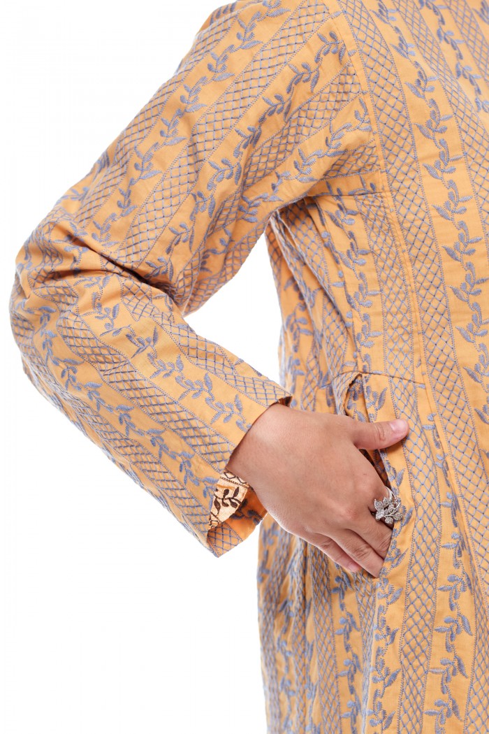 Kurung Riau Manis (Pastel Orange)