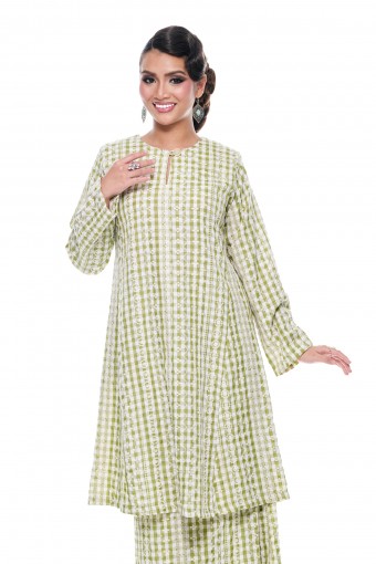 Kurung Riau Manja (Olive Green)