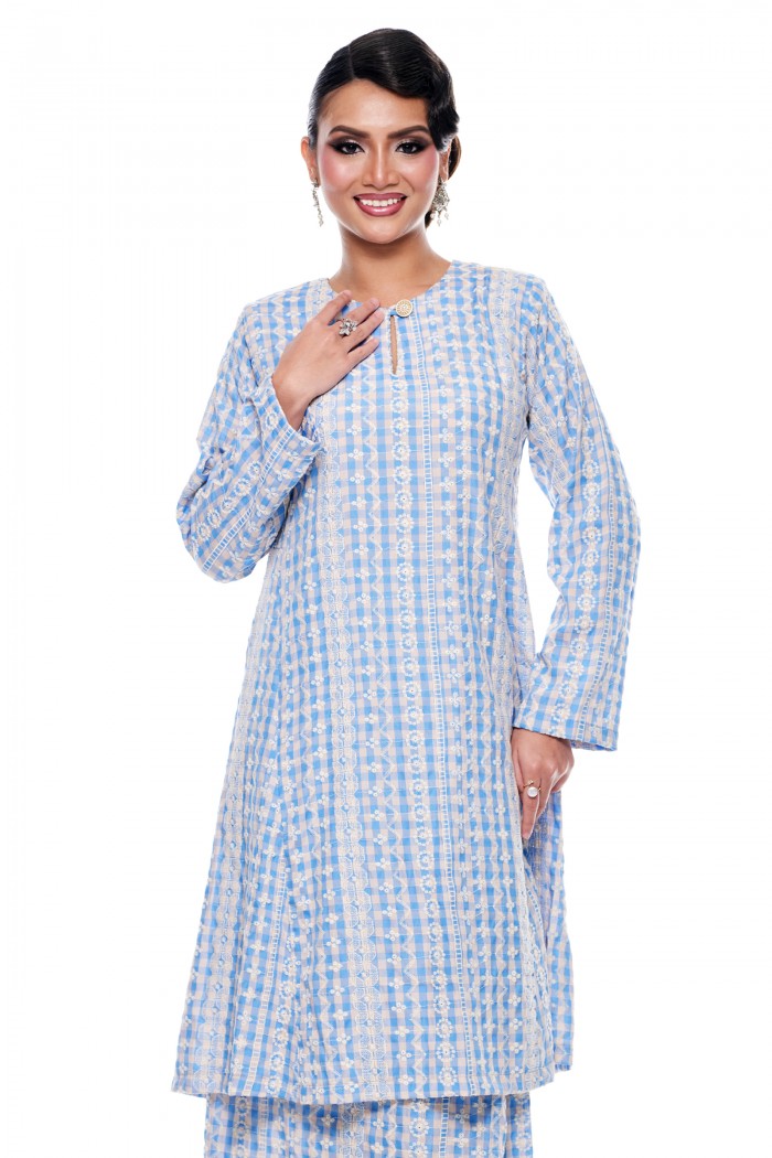 Kurung Riau Manja (Sky Blue)