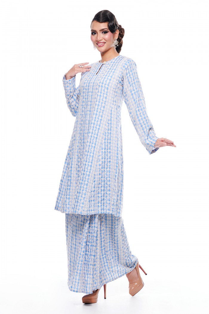 Kurung Riau Manja (Sky Blue)