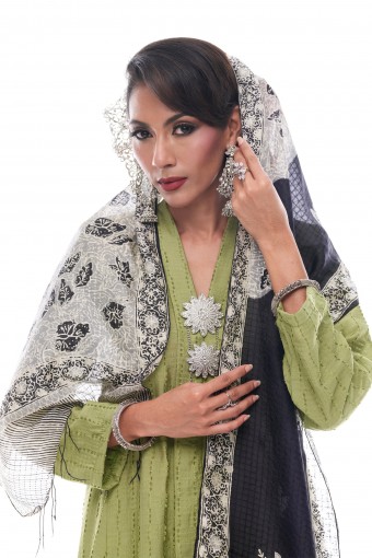 Sutera - Exclusive Long Printed Silk Shawl (Kirana)